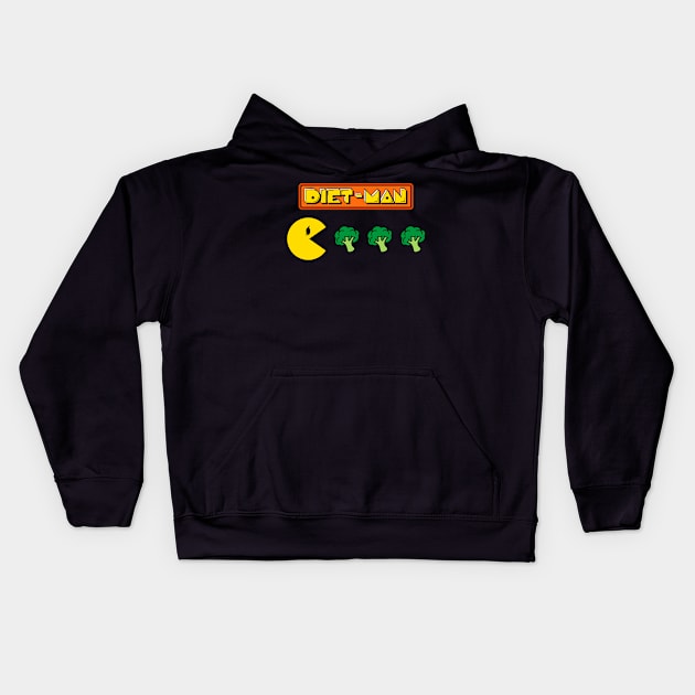 Diet-man! Kids Hoodie by Raffiti